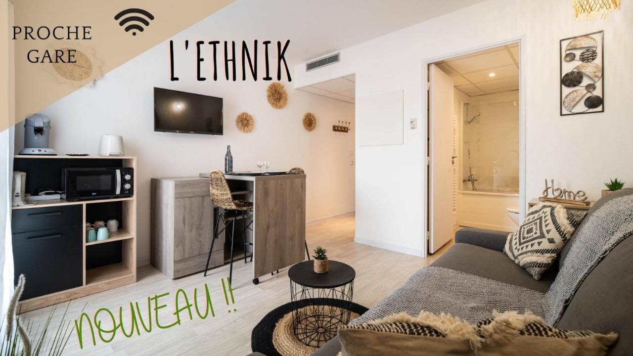 L'Ethnik--Studio Tout Confort--Clim--Parking--Wifi Lourdes Dış mekan fotoğraf